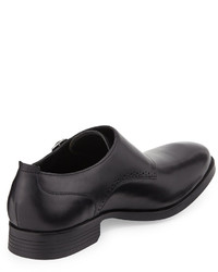 Cole Haan Copley Double Monk Leather Loafer Black