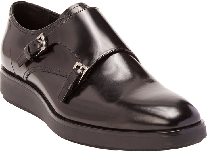 Prada Double Monk Shoes, $820 | Barneys New York | Lookastic