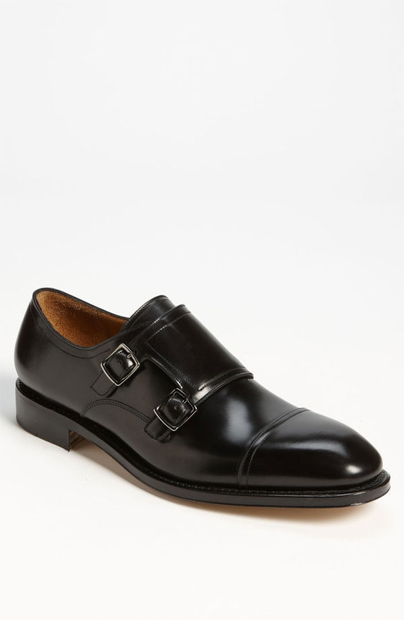 ferragamo double monk strap brown