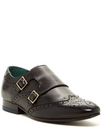Ted Baker London Fontin Wingtip Double Monk Strap Loafer