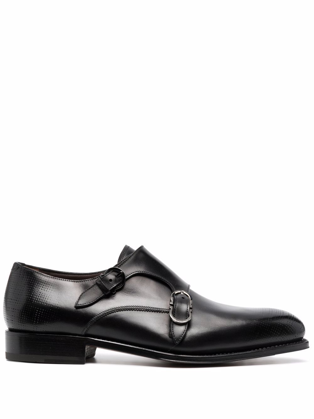 Salvatore Ferragamo Gancini Double Monkstrap Shoes, $795 | farfetch.com ...