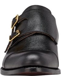 Harris Double Monk Strap Shoes Black