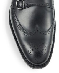 Church's Leather Brogue Double Monk Strap Shoes