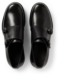 Gucci Leather Double Monk Strap Shoes