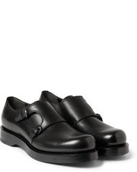 Gucci Leather Double Monk Strap Shoes