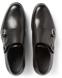 Lanvin Leather Monk Strap Shoes