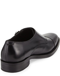 Cole Haan Madison Double Monk Leather Loafer Black