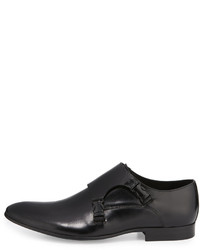 Kenneth Cole Mix Drink Double Monk Leather Loafer Black