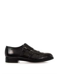 Sergio Rossi Monk Strap Fringed Brogues