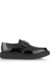 Saint Laurent Monk Strap Patent Leather Creepers