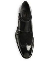To Boot New York Cameron Leather Double Monk Strap Dress Shoes