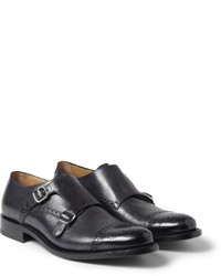 Okeeffe Manach Hand Polished Leather Monk Strap Brogues