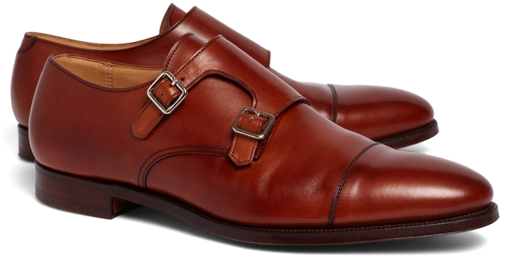 Brooks Brothers Peal Co Double Monk Strap Shoes, $698 | Brooks Brothers ...