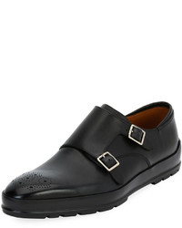 Bally Redison Leather Double Monk Shoe