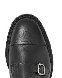 Tricker's Rufus Cap Toe Leather Monk Strap Shoes