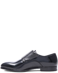 Alexander McQueen Studded Double Monkstrap Leather Shoes
