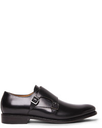 T.M.Lewin Carlton Black Double Monk Shoes