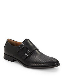 Vince Camuto Tedesco Perforated Leather Monk Strap Loafers