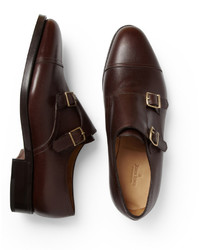 John Lobb William Leather Monk Strap Shoes