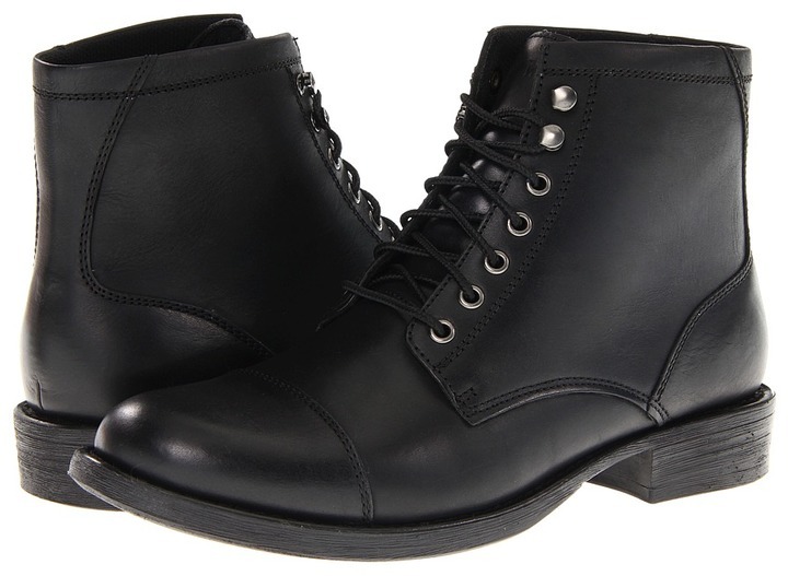 black lace up dress boots