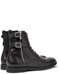 Alexander McQueen Buckled Leather Boots
