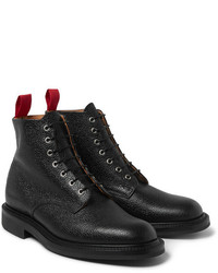 Oliver Spencer Grained Leather Boots