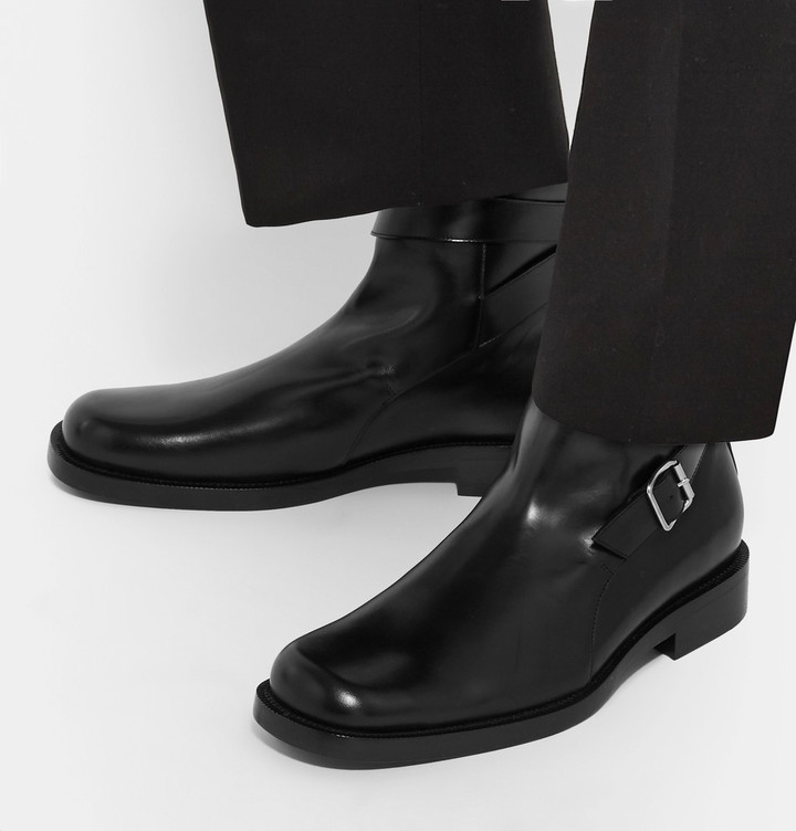 素材本革【希少】Balenciaga leather jodhpur boots - ブーツ