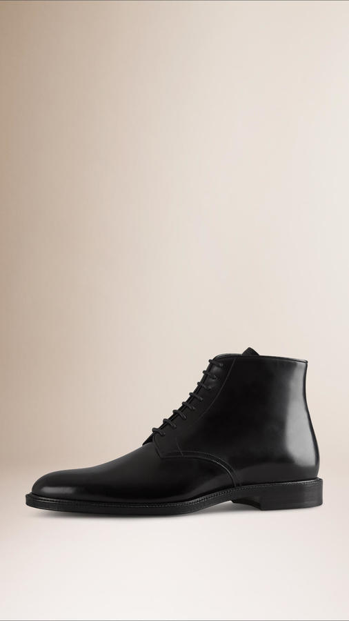 burberry lace up boots