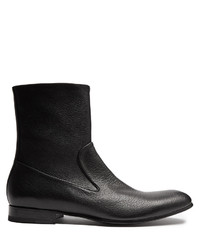 Alexander McQueen Zip Up Leather Ankle Boots