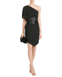 Alexandre Vauthier Asymmetric Dress With Leather
