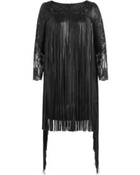Jitrois Fringed Leather Dress