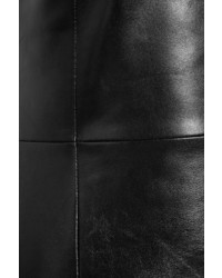 Versace Leather Mini Dress Black