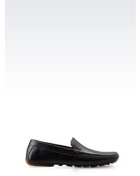 Armani Jeans Classic Leather Driving Shoe