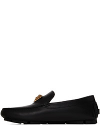 Versace Black La Medusa Driver Loafers
