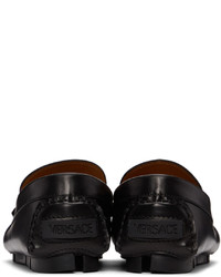 Versace Black La Medusa Loafers