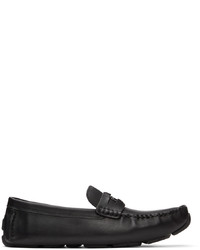 Coach 1941 Black Leather Coin Driver Loafers