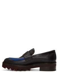 Carven Black Leather Loafers