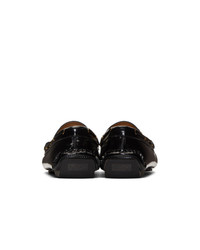 Versace Black Medusa Driver Loafers