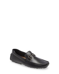 Nordstrom Bryce Bit Driving Shoe In Black Leather At