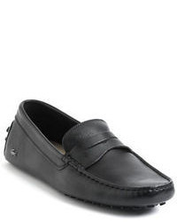 Lacoste Concours Leather Driving Loafers