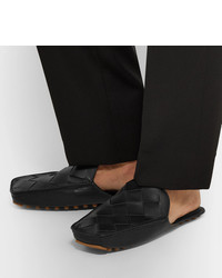 Bottega Veneta Intrecciato Leather Backless Loafers