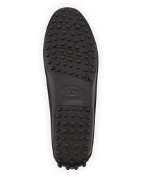 Tod's Leather Gommini Moccasin Black
