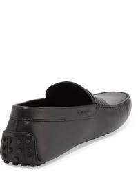 Tod's Leather Penny Driver Black