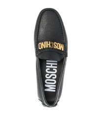 Moschino Logo Embellished Loafers