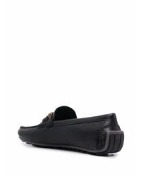 Moschino Logo Lettering Leather Loafers