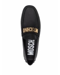 Moschino Logo Lettering Penny Loafers