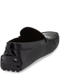 Tod's Patent Leather Driver Black