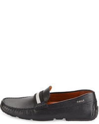 Bally Pearce Leather Driver Wtrainspotting Strap Black