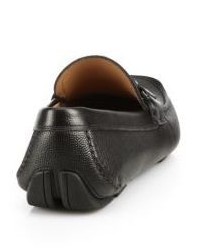 Salvatore Ferragamo Sardegna Pebbled Leather Loafers