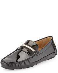 Bally Wabler Patent Leather Driver Black
